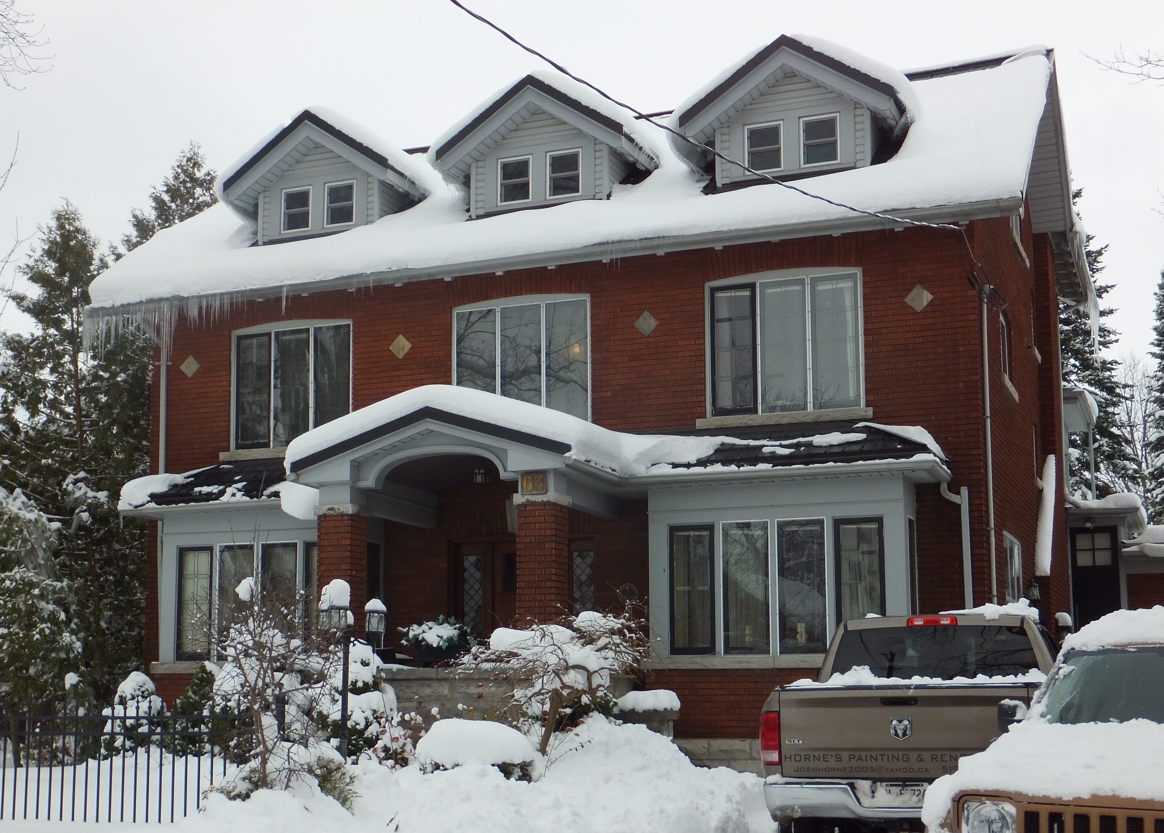 Red brick Edwardian style house